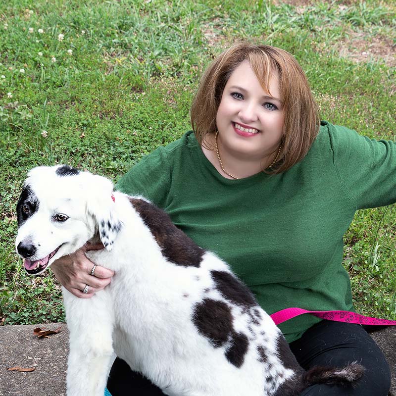 Chiropractor Little Rock AR Melissa Faulkenberry with Dog